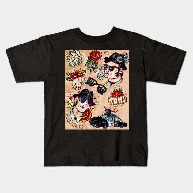 Soul Men Kids T-Shirt by Brieana